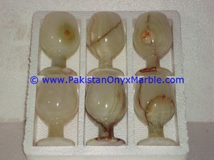 Juego de Copas de Vino de Ónix Pulido de Alta Calidad, Estilo Decorativo Elegante, Cristalería Artesanal de Mármol - Product Image 6