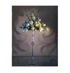Candelabro de aluminio con cuenco de flores para el hogar, oficina, decoración de bodas, otros candelabros, linternas y tarros de velas - Product Image 1