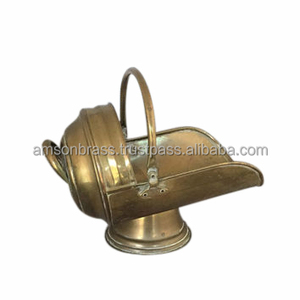 Metal Coal Bucket Premium Quality <b>Decorative</b> Contemporary Coal Bucket Hod Wood Bucket Antique Rusted <b>Log</b> Holder - Product Image 1