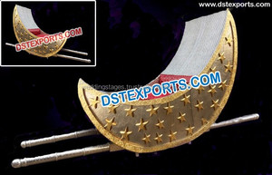 Palanquins ออกแบบงานแต่งงานสไตล์เปิด Paisley Doli งานแต่งงานของอินเดีย Royal Maharani Doli - Product Image 5