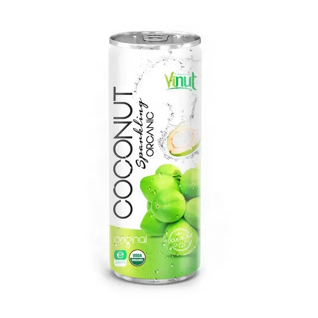 250ml 캔 유기농 코코넛 워터 (EU 유기농, USDA 유기농)