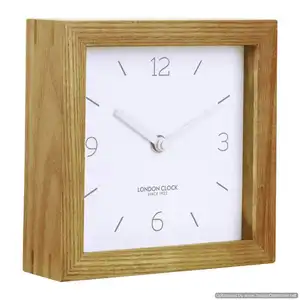 Reloj de Arte de pared de madera cuadrada, decoración estándar, moderno, forma rectangular, arte de pared