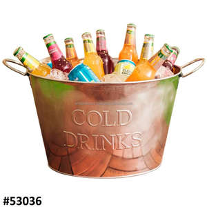 ถังแช่ไวน์ทำจากโลหะพร้อมด้ามจับทรงกลมถังแช่ไวน์ถังแช่ไวน์โลหะทำจากอะลูมิเนียม - Product Image 2