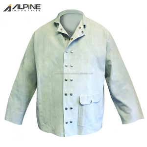 Logo personnalisé confortable sûr peau de vache en cuir travailleur meilleure veste de soudage toutes tailles vêtements de travail costume/chemise manteau en cuir pour hommes - Product Image 1