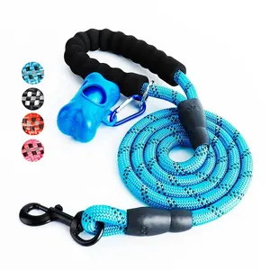 Pet suppliers braided climbing rope reflective dog show lead promotional dog slip lead