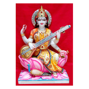 Escultura decorativa de mármol, Maa Saraswati - Product Image 1
