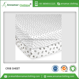 OEM Factory Direct Supply Top Quality Comfortable Baby Fitted Crib Sheet - Product Image 2