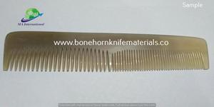 Peigne à cheveux en corne de boeuf de qualité supérieure avec logo personnalisé accessoire naturel portable fait à la main pour la décoration de cheveux - Product Image 5