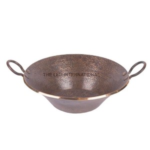 Lavabo de Baño de Montaje Superior, Nuevo Color Marrón, Forma Redonda, Diseño Contemporáneo, Metal de Aluminio - Product Image 1