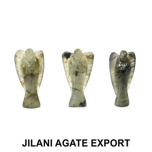 Venta al por mayor 2 pulgadas Jilani estilo bolsillo ángeles turquesa piedra preciosa tallada Ángel decoración Feng Shui artesanías de piedra semipreciosa - Product Image 4