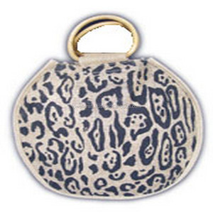 Sac fourre-tout en jute personnalisé à imprimé animal Lowellcraft.com avec fermeture éclair et sans doublure - Product Image 1