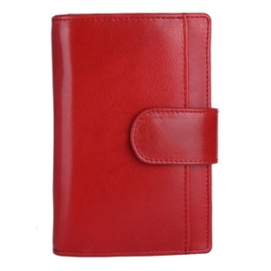 Elegant <b>Red</b> Leather RFID Hand <b>Purse</b> Clutch Bag for Women Stylish Evening Wallet for Party and Daily Use Available For Sale - Product Image 1