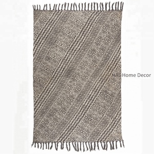 Moquette moderne indienne en coton, accessoires de décoration pour salon, vente en gros, 9 unités - Product Image 2