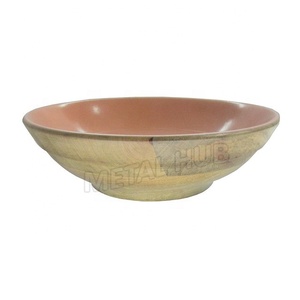 Ensemble de service de saladiers modernes et écologiques en céramique et silicone en bois de manguier durable pour plat à soupe, camping et maison - Product Image 1