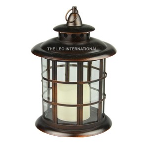 Linterna de vela de metal de hierro antiguo, precio bajo - Product Image 1