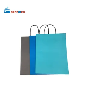 stock paper bag with black twisted paper handle