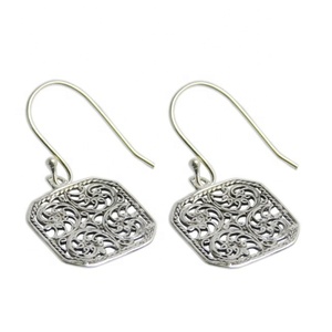 Vente en gros Tendance Design 925 Sterling Silver Drop Bijoux fantaisie faits à la main Finition or rose Fiançailles Religieux Fourni Fantaisie - Product Image 1