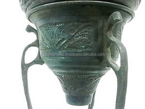 Antique Style Égyptien AN43 Fait Main Noir Trépied Brûleur D'encens Qualité Premium Design Unique - Product Image 4