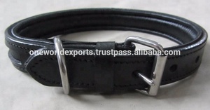 ออกแบบส่วนบุคคลอินเทรนด์หนังแท้หรูหราจริงนวัตกรรมช่องเปล่า DIY หนังปลอกคอสุนัขพร้อมช่องเดียว - Product Image 3