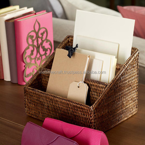 100% Natural Rattan Desktop <b>Letter</b> <b>Holder</b> for Office Use - Product Image 3