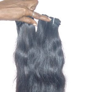 วัดดิบจากอินเดียที่ดีที่สุดของมนุษย์อินเดียผมทอผ้าที่มีคุณภาพสูงร่างกายคลื่น100% เวอร์จินอินเดียผม - Product Image 1