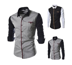 Camisas informales modernas para hombre, 100% de popelina de algodón, patrón transpirable y sólido, diseño sin cuello, camisas modernas de talla grande para hombre - Product Image 6