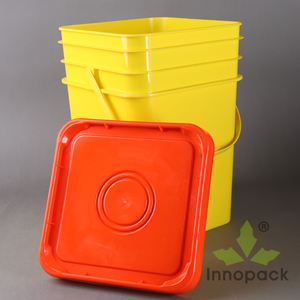Fûts carrés en plastique de 20 litres avec paroi de 2,2 mm et couvercle inviolable à déchirer, qualité alimentaire - Product Image 4