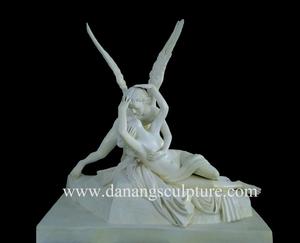 Estatua de Ángel Masculino de Tamaño Real en Mármol Blanco DSF-TT013 - Product Image 3