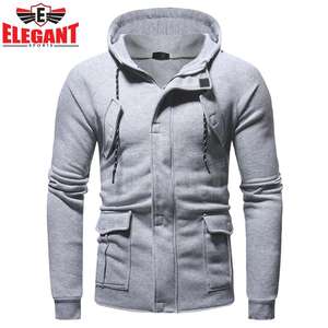 Chándal con bolsillo de carga, sudaderas con capucha para hombre, chándal cálido de Otoño Invierno, chándal informal adecuado, pantalón de carga al por mayor para hombre - Product Image 4