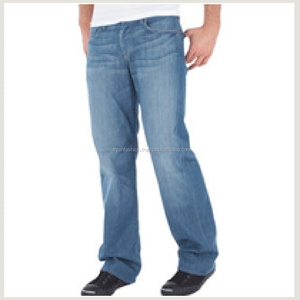 High Street Men's Plus Size Straight Cut Denim Jeans White Wash Hot Monkey Print Casual Cotton Spandex Ripped Pants Pocket Fade - Product Image 1