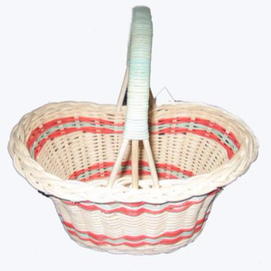 Panier rond tissé en bambou naturel double couche pliable avec doublure pour boîte à thé Jouets-Artisanat artisanal - Product Image 4