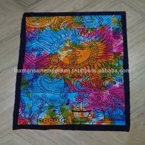 Tapisseries murales en coton tricoté multicolores lavables à motifs solaires pour la décoration intérieure, exportées d'Inde - Product Image 3