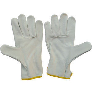 Cow grain leather <b>driver</b> <b>gloves</b>/ truck driving <b>gloves</b> - Product Image 3