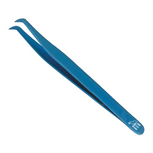 Ensemble de 6 pinces à extensions de cils en acier inoxydable japonais dans un kit magnétique (revêtement en titane bleu) - Product Image 6