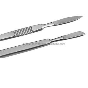 Lames chirurgicales de laboratoire Scalpels pour instruments en acier 4.3*0.6cm + porte-couteau dentaire outils médicaux - Product Image 1