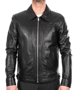 Veste en cuir PU confortable urbaine pour hommes Slim Spring Streetwear Smooth City Outfit Light Flexible Breathable Casual Gear - Product Image 3