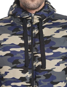 Personnalisé 100% Coton Hiver Polaire Matériel Conception Professionnelle Sweat À Capuche Surdimensionné Techniques Brodées Motif Imprimé Camo XS - Product Image 4