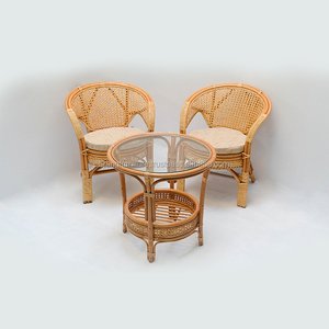 Conjunto de sala de estar de alta calidad, conjunto de ratán Natural con diseño simple y elegante, moderno, de Cirebon West, Java, Indonesia - Product Image 2
