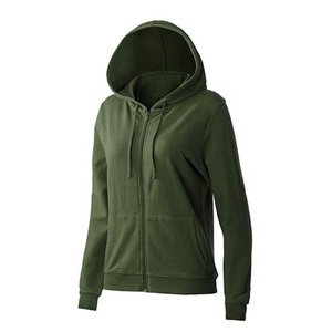 Sweat à capuche léger à fermeture éclair pour femmes Veste de sport remplie de coton à manches longues Vêtements actifs respirants pour la course et le fitness - Product Image 3