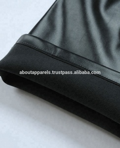 กางเกงหนังแกะหนังแท้สำหรับผู้ชายขายส่ง,กางเกงทำงานแบบเป็นทางการเนื้อผ้าเปียกมีซิปรัดรูปดีไซน์กางเกงหนังแกะแท้ - Product Image 5