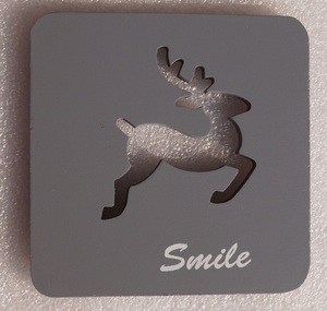 Posavasos de madera cortado con láser de árbol de Navidad inspirado en la naturaleza personalizado, Juego de 4 estilos clásicos para decoraciones de palés - Product Image 5