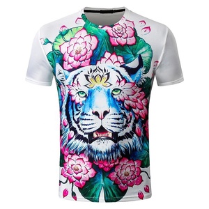 Custom Digital Print Cotton T-Shirt Plus Size Front Logo Manufacturer in India Offers Custom Colors - Product Image 3