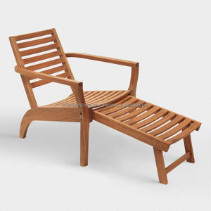 เก้าอี้ลานไม้กลางแจ้งแบบพับได้ได้รับการรับรองจาก Fsc สำหรับชุดสวนและเฟอร์นิเจอร์กลางแจ้ง - Product Image 4