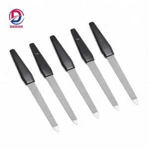 Высококачественная двухсторонняя пилочка для ногтей с пластиковой ручкой под заказ