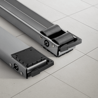 Paire de roulettes pour appareils électroménagers en inox - Roues pour une manipulation facile des appareils électroménagers (congélateur, chauffe-eau, etc.)