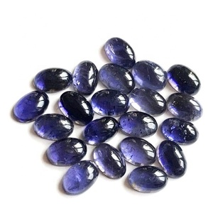 หินธรรมชาติคริสตัลไอโอไลต์สีฟ้าผสมทรงหลวมอัญมณีการบำบัดหลังเบี้ยคริสตัลอัญมณีทรงหลวม - Product Image 2