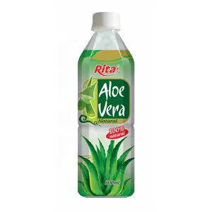 Bebida de fábrica de alta calidad, marca OEM, jugo de Aloe Vera con jugo de fruta, botella de Pet de 500ml