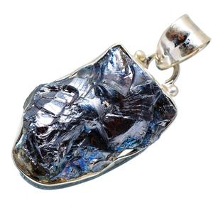 Le plus chaud 925 bijoux en argent Sterling fantaisie forme naturelle Labradorite pierre brute pendentif déclaration bijoux pour grossiste OEM ODM - Product Image 2