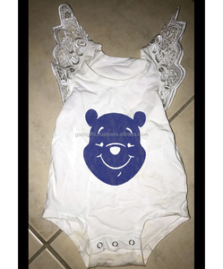 Mono de Bebé Unisex con Cierre, Diseño 2019, Alas de Ángel Tejidas a Crochet, Mono sin Mangas con Alas de Encaje para Recién Nacido, Algodón Orgánico de Bambú - Product Image 3