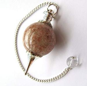 Último SunStone Chakra piedra péndulo cristal Natural radiestesia piedra preciosa bola ágata para Feng Shui decoración del hogar amor curación - Product Image 3